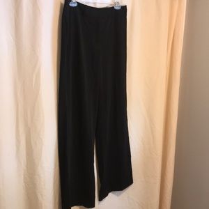 Ladies wide leg black pants